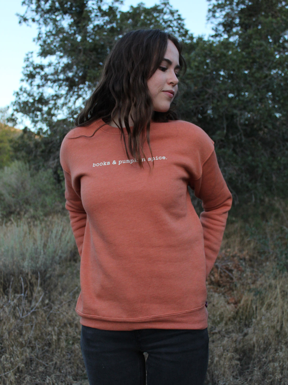 "Books and Pumpkin Spice" Graphic Sweatshirt