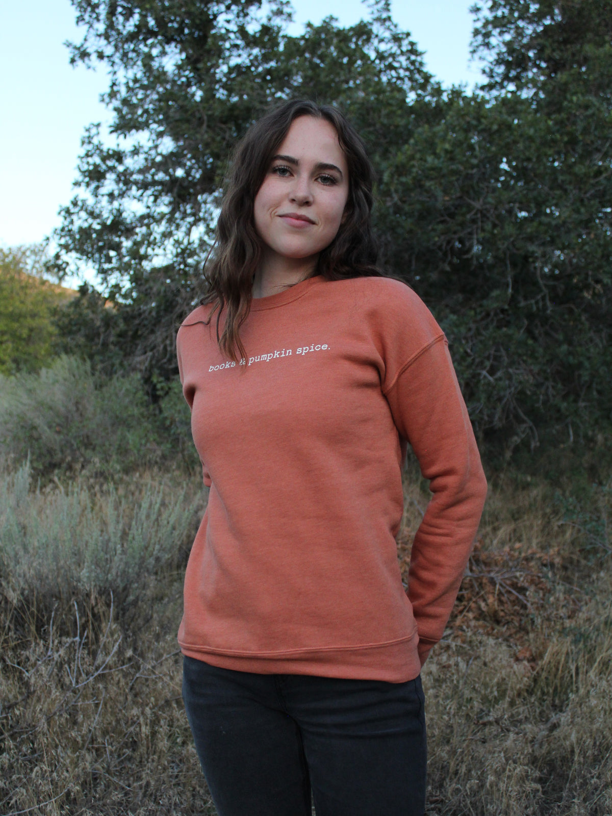 "Books and Pumpkin Spice" Graphic Sweatshirt