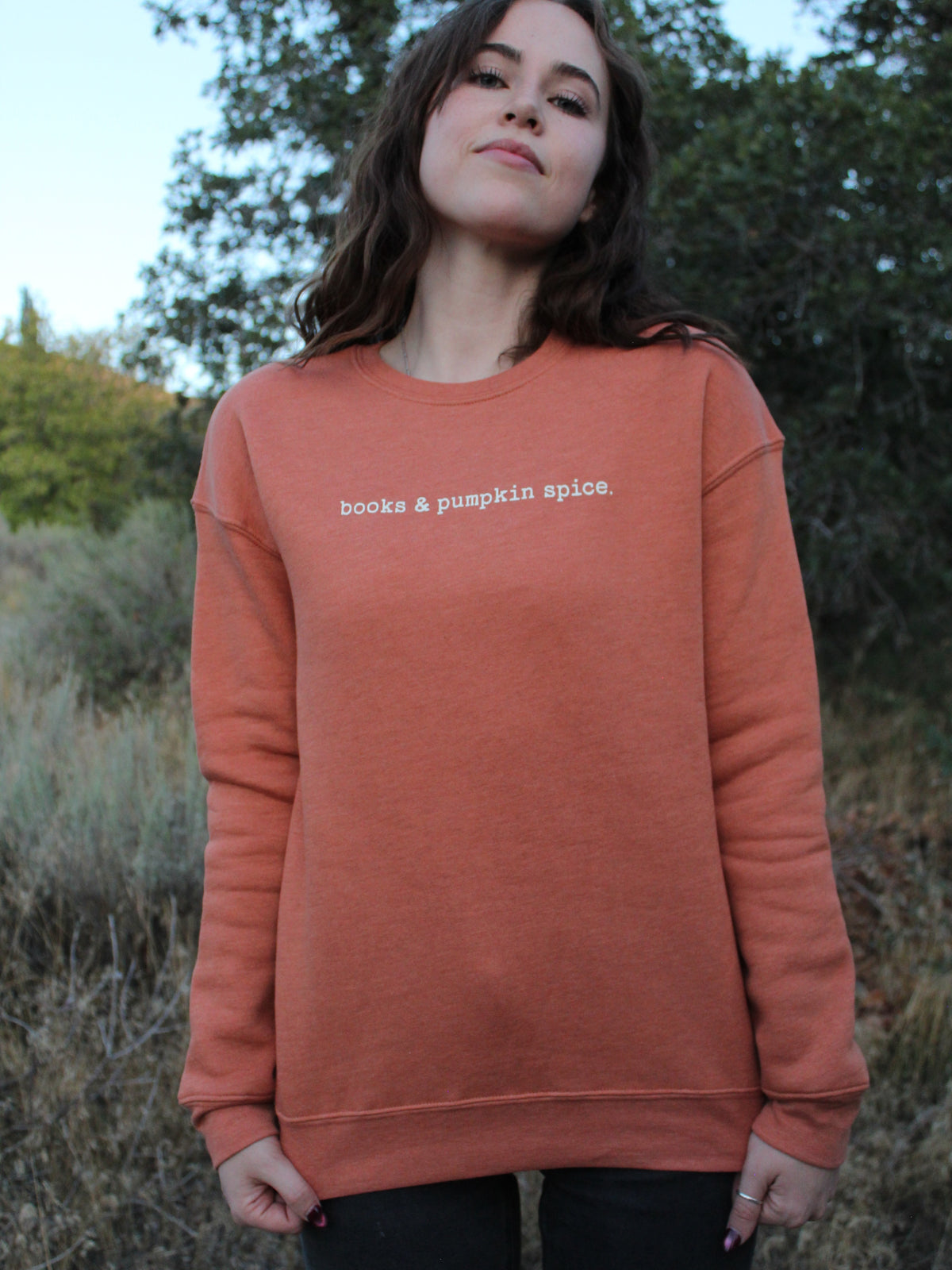 "Books and Pumpkin Spice" Graphic Sweatshirt