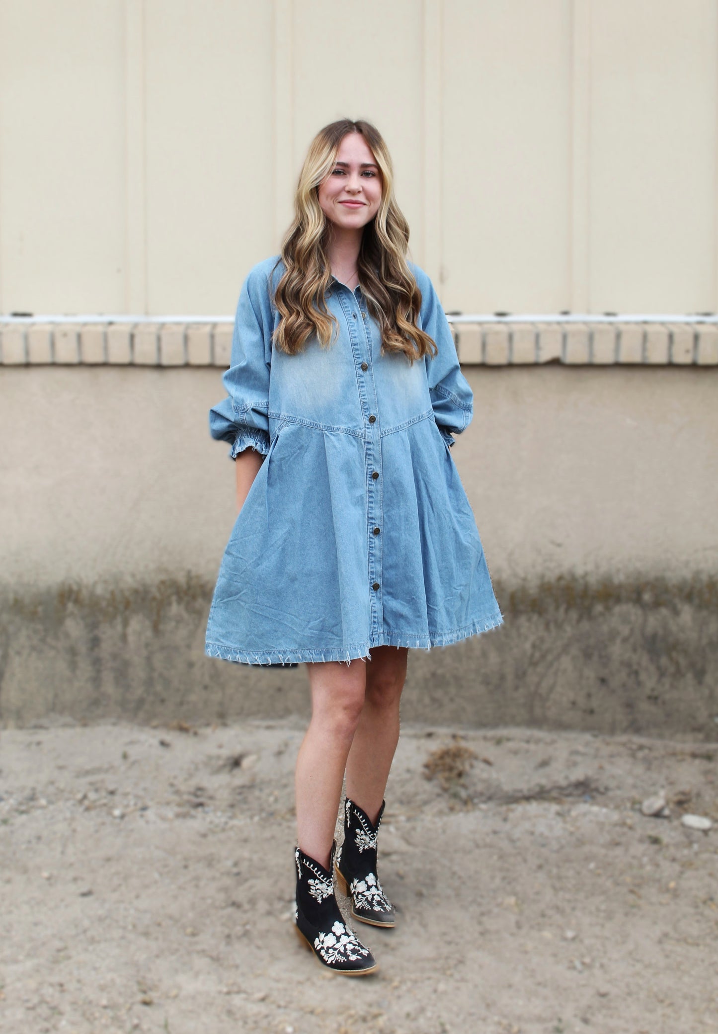 I Wanna Be Yours Denim Dress