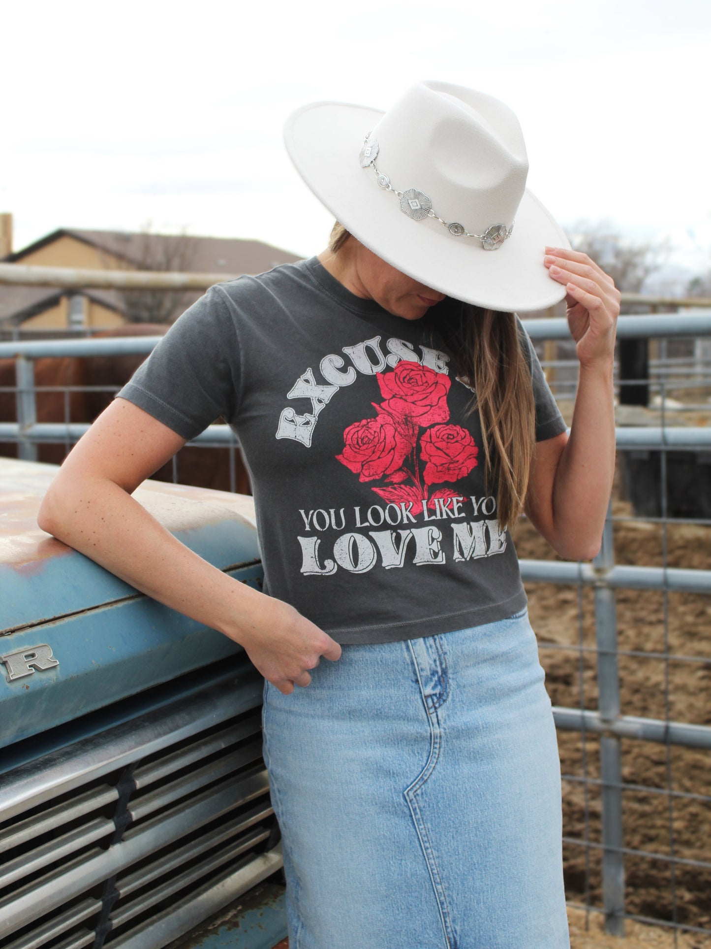 ‘You Look Like You Love Me’ Floral Graphic Tee