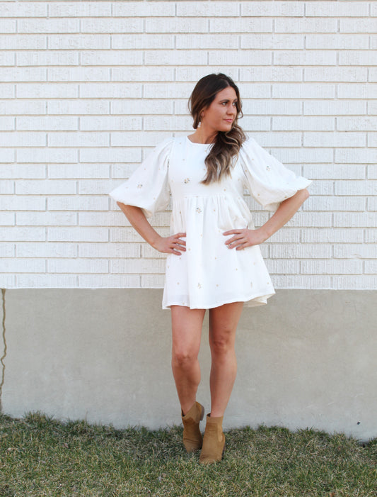 Hillside Daisies Baby Doll Dress