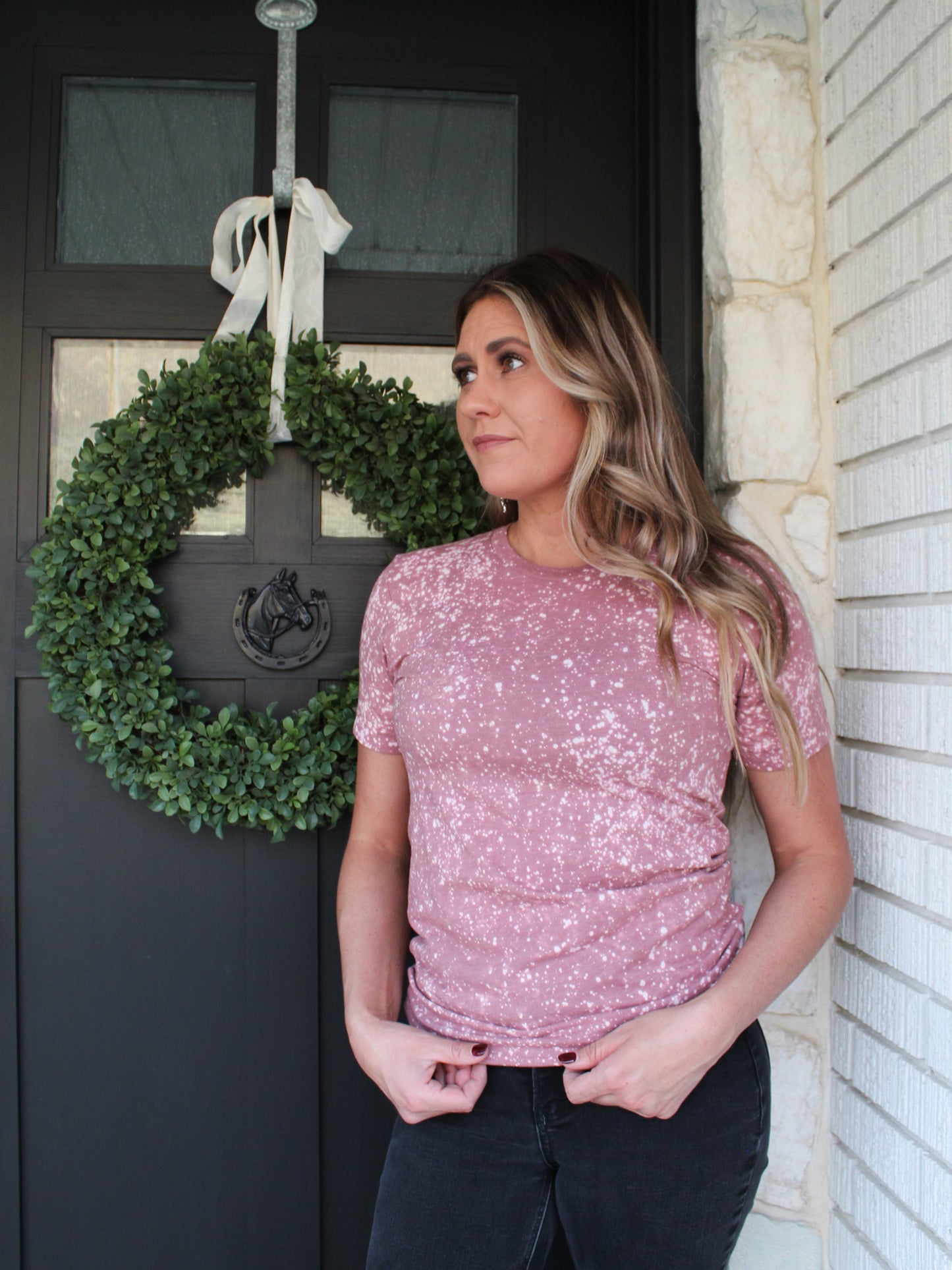Sparkle Tee in Mauve
