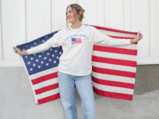 'GOD BLESS AMERICA' Long Sleeve Top