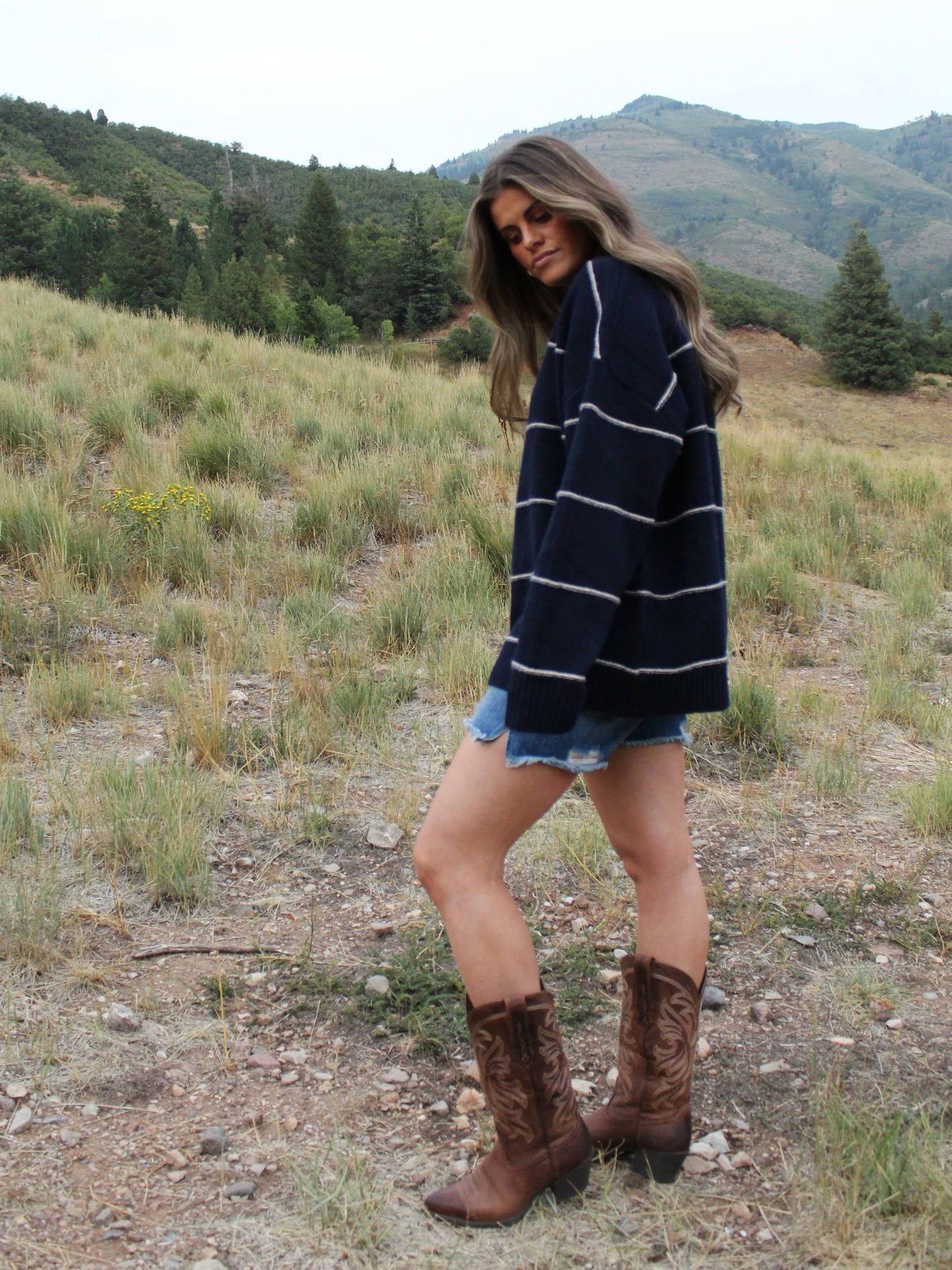 Cool and Cozy Striped Sweater Top