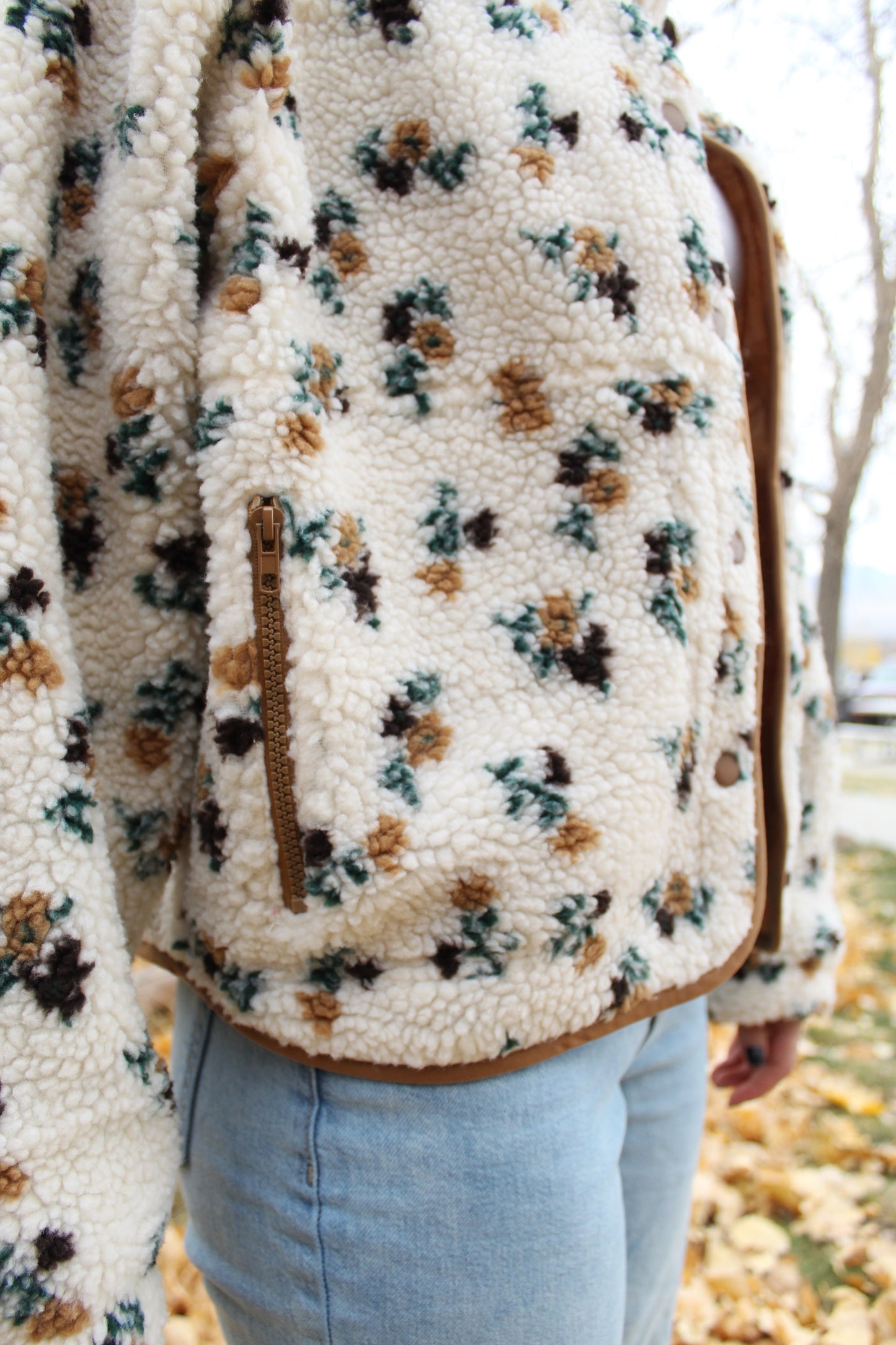 I'm Yours Floral Fleece Jacket