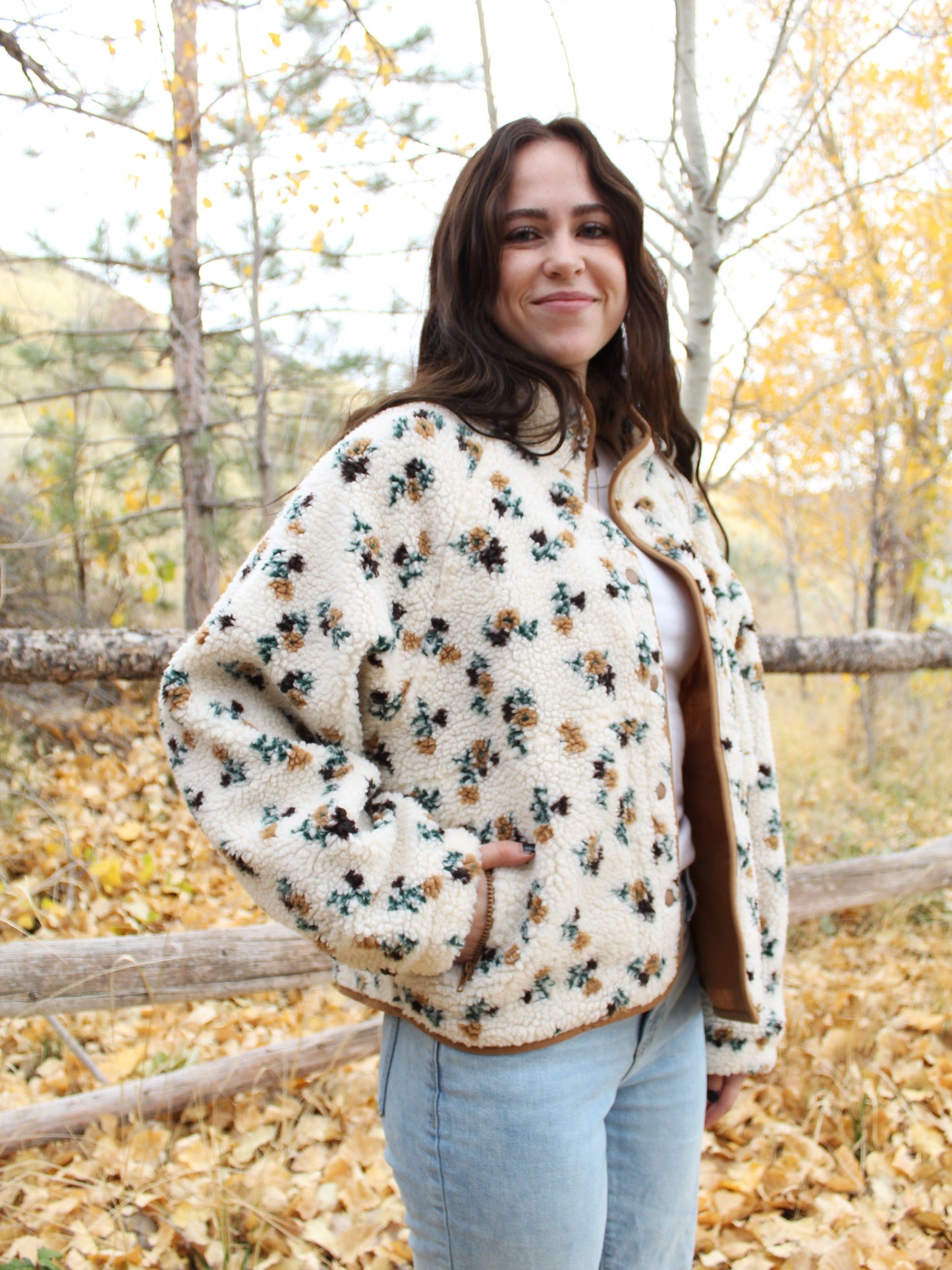 I'm Yours Floral Fleece Jacket