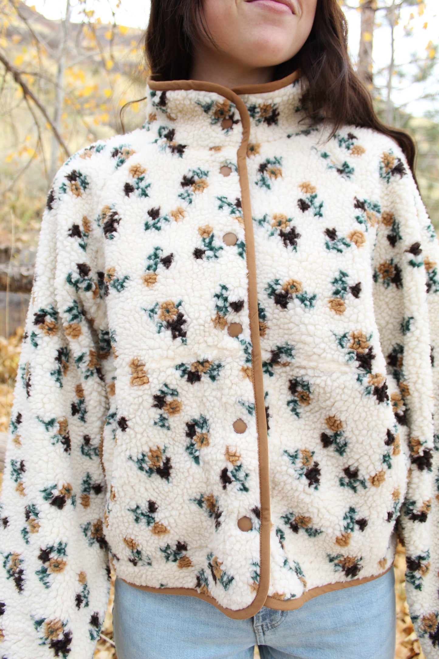 I'm Yours Floral Fleece Jacket