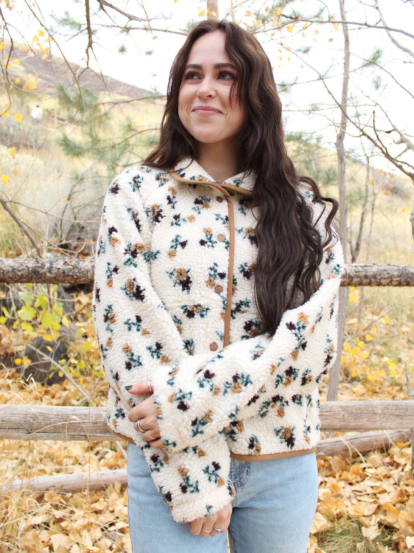 I'm Yours Floral Fleece Jacket