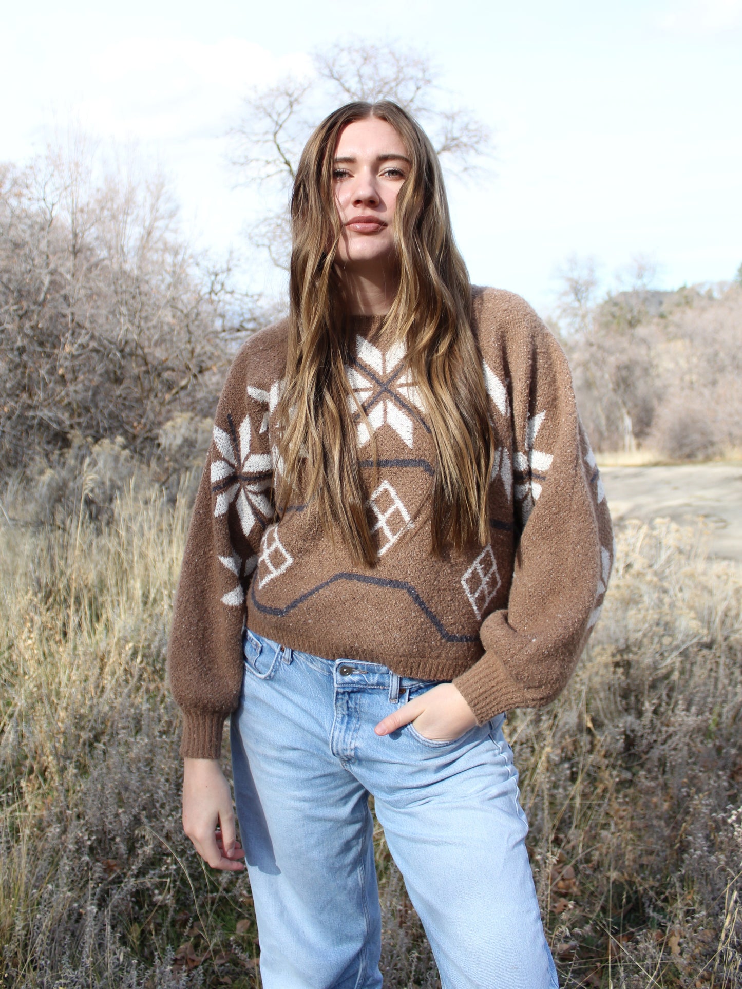 Alpine Cabin Sweater Top