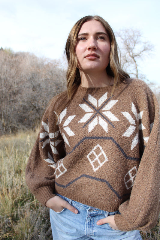 Alpine Cabin Sweater Top