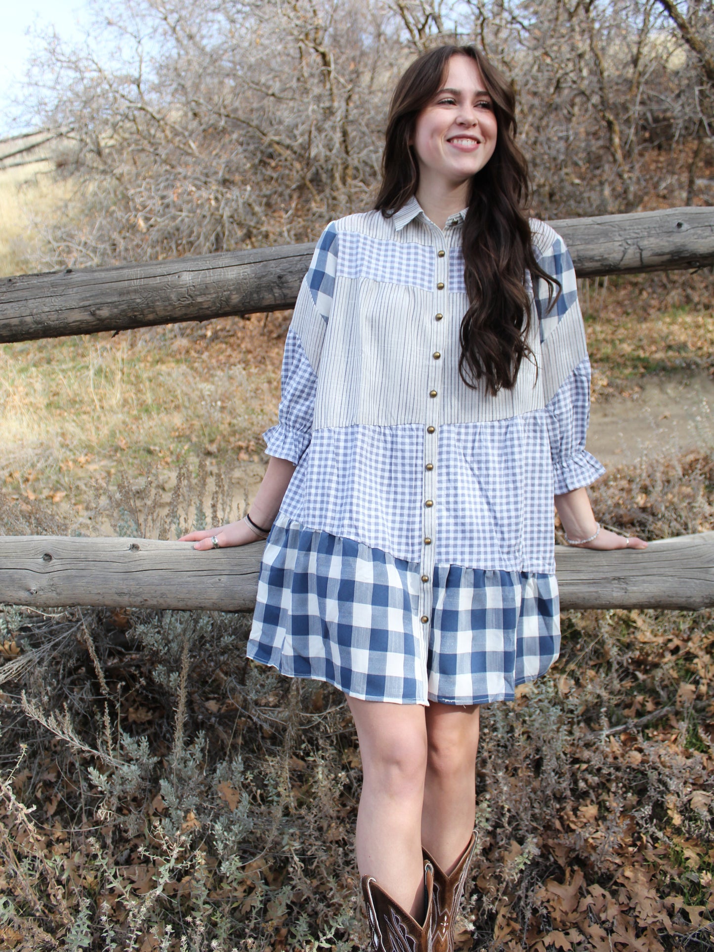 The Kalin Dress in Blue